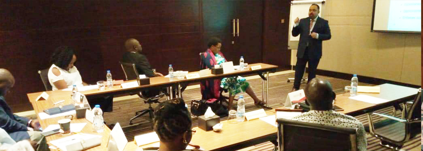 Business professionals shaking hands in successful partnership